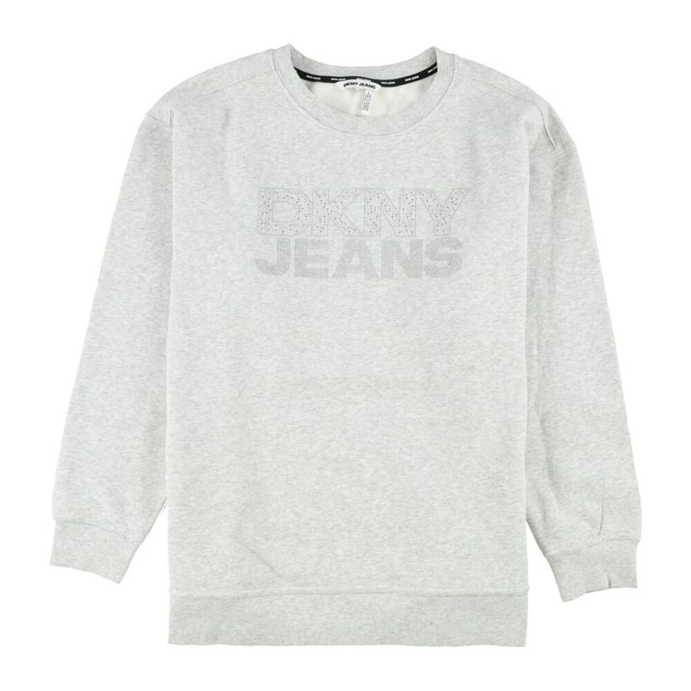 DKNY Womens Plus Size Embellished Logo Sweatshirt, SAM